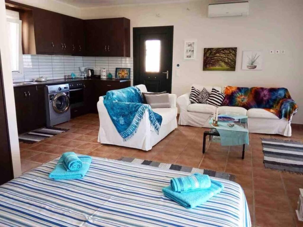 Living room with sofa bed